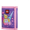 LEGO Trifold Wallet, Kids Unisex Wallet for Boys and Girls, with Clear ID Window, Card and Cash Pockets and Secure Hook and Loop Closure, Hotdog Guy(Butterfly Girl)