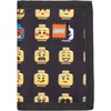 LEGO Trifold Wallet, Kids Unisex Wallet for Boys and Girls, with Clear ID Window, Card and Cash Pockets and Secure Hook and Loop Closure, Hotdog Guy(Minifigure)