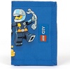 LEGO Trifold Wallet, Kids Unisex Wallet for Boys and Girls, with Clear ID Window, Card and Cash Pockets and Secure Hook and Loop Closure, Hotdog Guy(Police and Fire)