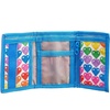 LEGO Trifold Wallet, Kids Unisex Wallet for Boys and Girls, with Clear ID Window, Card and Cash Pockets and Secure Hook and Loop Closure, Hotdog Guy(Rainbow Hearts)