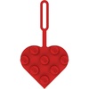LEGO 3×3 Heart Silicone Bag Tag – Red (53658)
