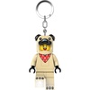 LEGO Keychain Light – Pug Costume Guy (KE213H), Extra-Large 3 Inch Tall