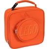 LEGO Lunch Bag, Durable and Insulated, with Mesh Pouch and Zip Compartment, Perfect for On-the-Go Meals, Light Pink(Orange)