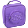 LEGO Lunch Bag, Durable and Insulated, with Mesh Pouch and Zip Compartment, Perfect for On-the-Go Meals, Light Pink(Purple)