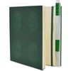 LEGO Stationery Locking Notebook with Gel Pen – Green (52443) | Square, 6 inches x 6 inches, Lined