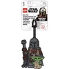 Lego Star Wars The Mandalorian Bag Tag – The Mandalorian with Grogu (52948) | Silicone, Flexible