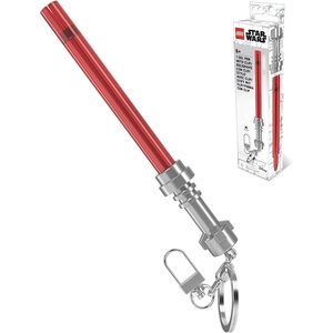 IQ LEGO Star Wars Lightsaber Gel Pen with Clip – Red (53509) | smooth writing red ink, refillable(1 Count (Pack of 1))