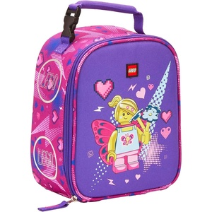 LEGO CHARACTER Lunch Box, Insulated Soft Reusable Lunch Bag Meal Container for Boys and Girls, Perfect for School or Travel, Meal Tote – BUTTERFLY GIRL(Purple)