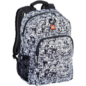 LEGO Iconic Prints Kids School Backpack Bookbag, for Travel, On-the-Go, Back to School, Boys and Girls, with Adjustable Padded Straps and Fun patterns, Rainbow Hearts(Crowd Color Me)