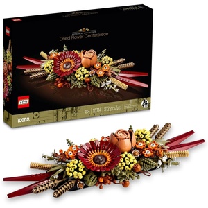 LEGO Icons Dried Flower Centerpiece Building Sets for Adults, Ages 18+ Years – Fall & Thanksgiving Decorations for Dinner Table or Mantel – 10314(Crafts Set)