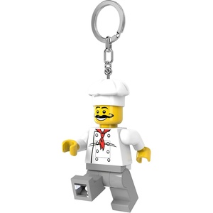 LEGO Keychain Light – Chef (KE24H), Extra-Large 3 Inch Tall Figure