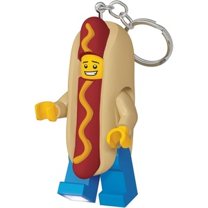LEGO Keychain Light – Hot Dog Man (KE119H), Extra-Large 3 Inch Tall Figure
