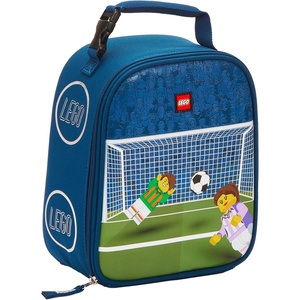 LEGO Kids City Heritage Classic Lunch Box, Insulated Soft Reusable Lunch Bag Meal Container for Boys and Girls, Perfect for School, or Travel, Meal Tote to Keep Food and Drinks Cold, Soccer Goal(Soccer Goal)