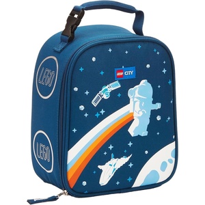 LEGO Kids City Heritage Classic Lunch Box, Insulated Soft Reusable Lunch Bag Meal Container for Boys and Girls, Perfect for School, or Travel, Meal Tote to Keep Food and Drinks Cold, Soccer Goal(Space Walk)