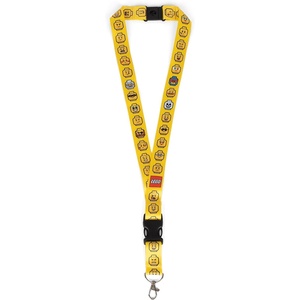 LEGO Lanyard, Neck Strap for Key Chains, Detachable Lanyard for Phone, Keys, ID Badge, with clasp and Quick Release Buckle(Minifigure)