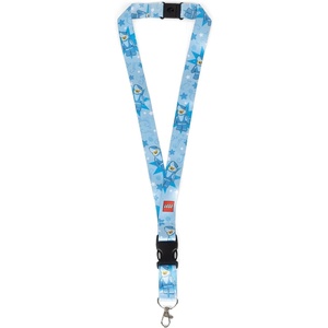 LEGO Lanyard, Neck Strap for Key Chains, Detachable Lanyard for Phone, Keys, ID Badge, with clasp and Quick Release Buckle(Shark Guy)