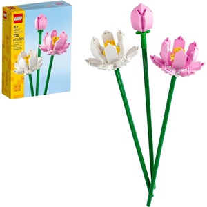 LEGO Lotus Flower – Building Toy for Kids, Girls & Boys, Ages 8+ – Artificial Lotus Flowers for Home Decor & Display – Creative Gift Idea for Her & Him – 40647