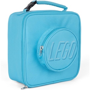 LEGO Lunch Bag, Durable and Insulated, with Mesh Pouch and Zip Compartment, Perfect for On-the-Go Meals, Light Pink(Medium Azur)