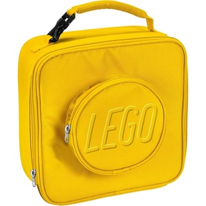 LEGO Lunch Bag, Durable and Insulated, with Mesh Pouch and Zip Compartment, Perfect for On-the-Go Meals, Light Pink(Yellow)