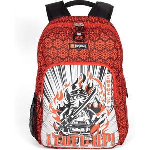 LEGO NINJAGO Kids School Backpack Bookbag, for Travel, On-the-Go, Back to School, Boys and Girls, with Adjustable Padded Straps and Fun patterns, Spraypaint(Level Up)