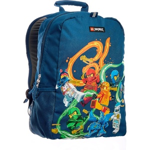 LEGO NINJAGO Kids School Backpack Bookbag, for Travel, On-the-Go, Back to School, Boys and Girls, with Adjustable Padded Straps and Fun patterns, Spraypaint(Panel Stronger Together)