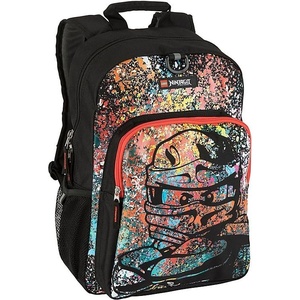 LEGO NINJAGO Kids School Backpack Bookbag, for Travel, On-the-Go, Back to School, Boys and Girls, with Adjustable Padded Straps and Fun patterns, Spraypaint(Spraypaint)