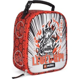 LEGO NINJAGO Lunch Box, Insulated Soft Reusable Lunch Bag Meal Container for Boys and Girls, Perfect for School, or Travel, Meal Tote to Keep Food and Drinks Cold, Future Green(Level Up)