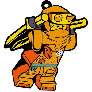 LEGO Ninjago Silicone Magnet – Arin (53346) | Fridge Decorative, Office, Kitchen, Locker, Whiteboard