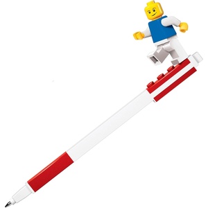 LEGO Stationery Gel Pen with Minifigure – Red (52602) Minifigure May Vary(Red)