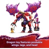 LEGO NINJAGO Thunderfang Dragon of Chaos Building Toy for Kids Ages 8+ – Dragon Rising Playset with 6 Minifigures and Poseable Figure – Birthday Gift Idea for Boys and Girls – 71832