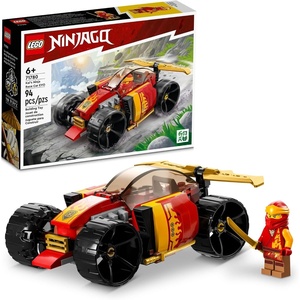 LEGO NINJAGO Kai’s Ninja Race Car EVO, 2 in 1 Building Toy Set, Kids Can Build an Off Road Vehicle or Race Car, Ninja Minifigure with Toy Swords, Gift for Boys, Girls and Kids Ages 6+, 71780