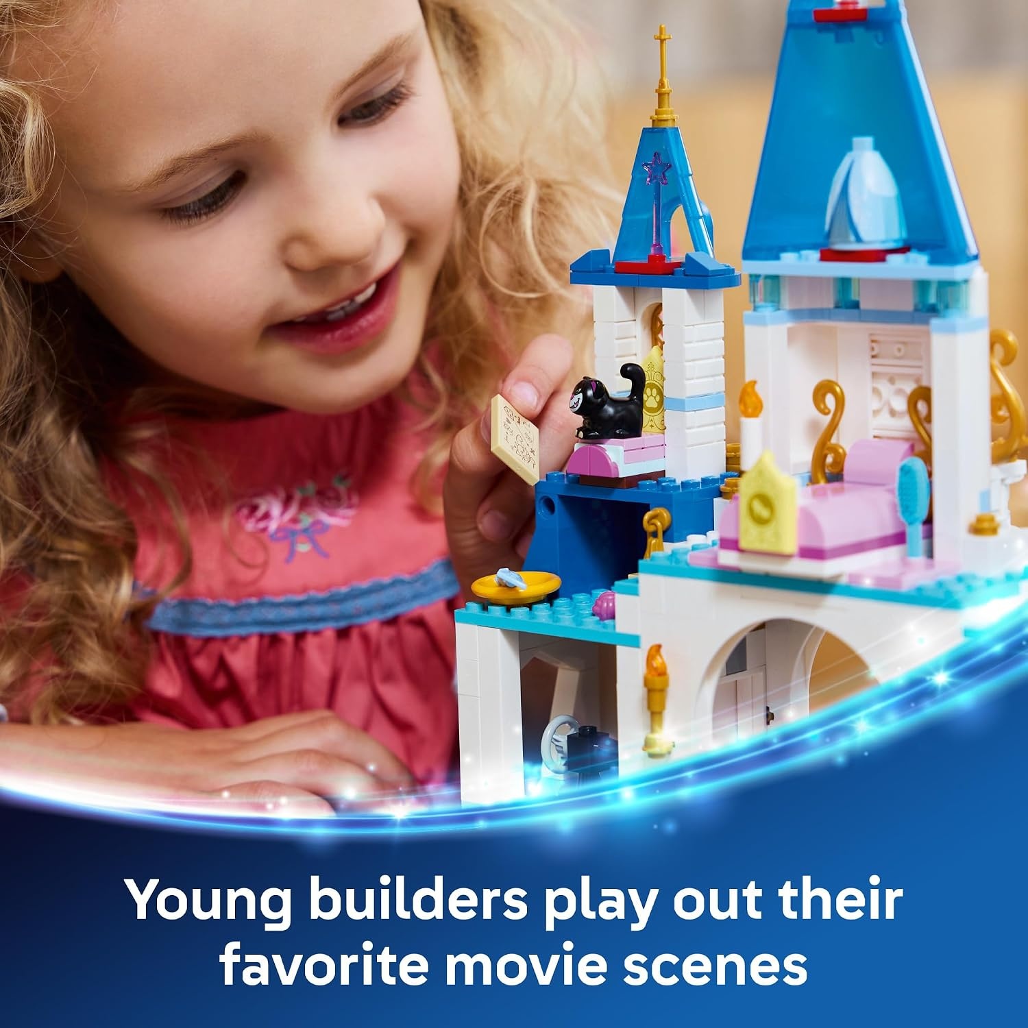 image:imageLEGO Disney Princess Cinderellas Castle amp Horse Carriage Playset Princess Castle Building Toy for Kids Girls and Boys Ages 6 with 2 Minidolls Gift Idea for Birthdays 43275