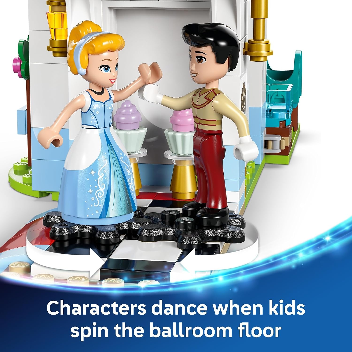 image:imageLEGO Disney Princess Cinderellas Castle amp Horse Carriage Playset Princess Castle Building Toy for Kids Girls and Boys Ages 6 with 2 Minidolls Gift Idea for Birthdays 43275