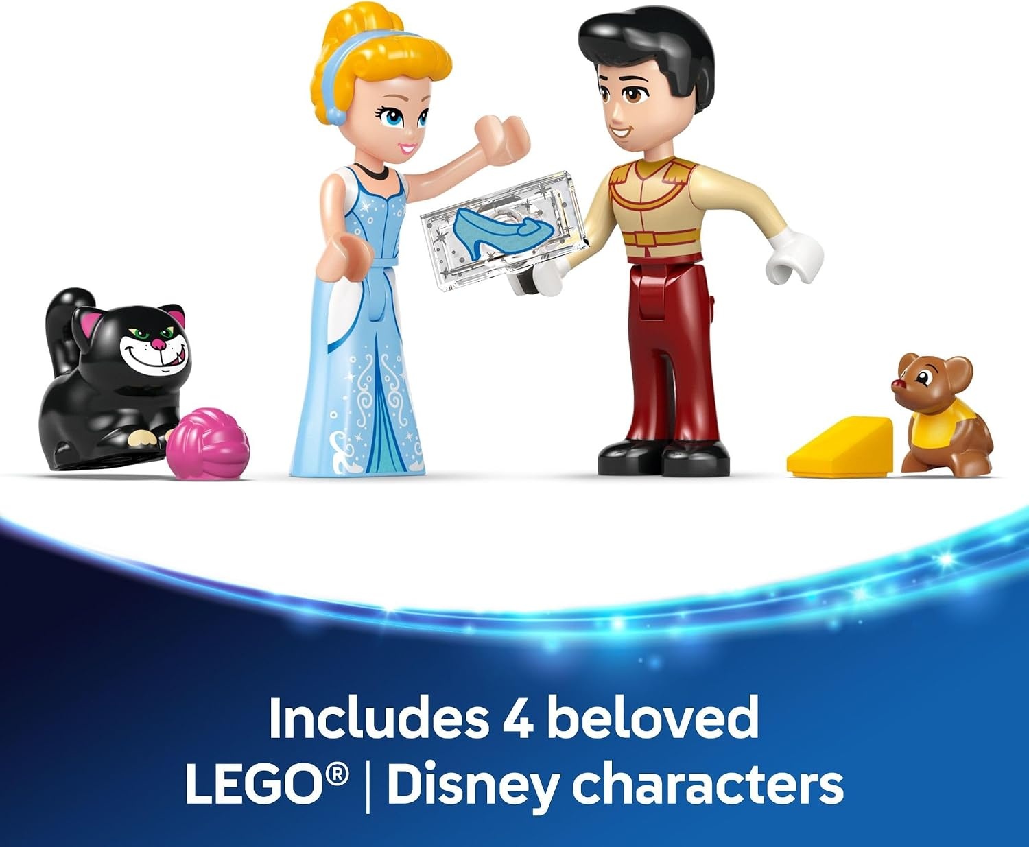 image:imageLEGO Disney Princess Cinderellas Castle amp Horse Carriage Playset Princess Castle Building Toy for Kids Girls and Boys Ages 6 with 2 Minidolls Gift Idea for Birthdays 43275