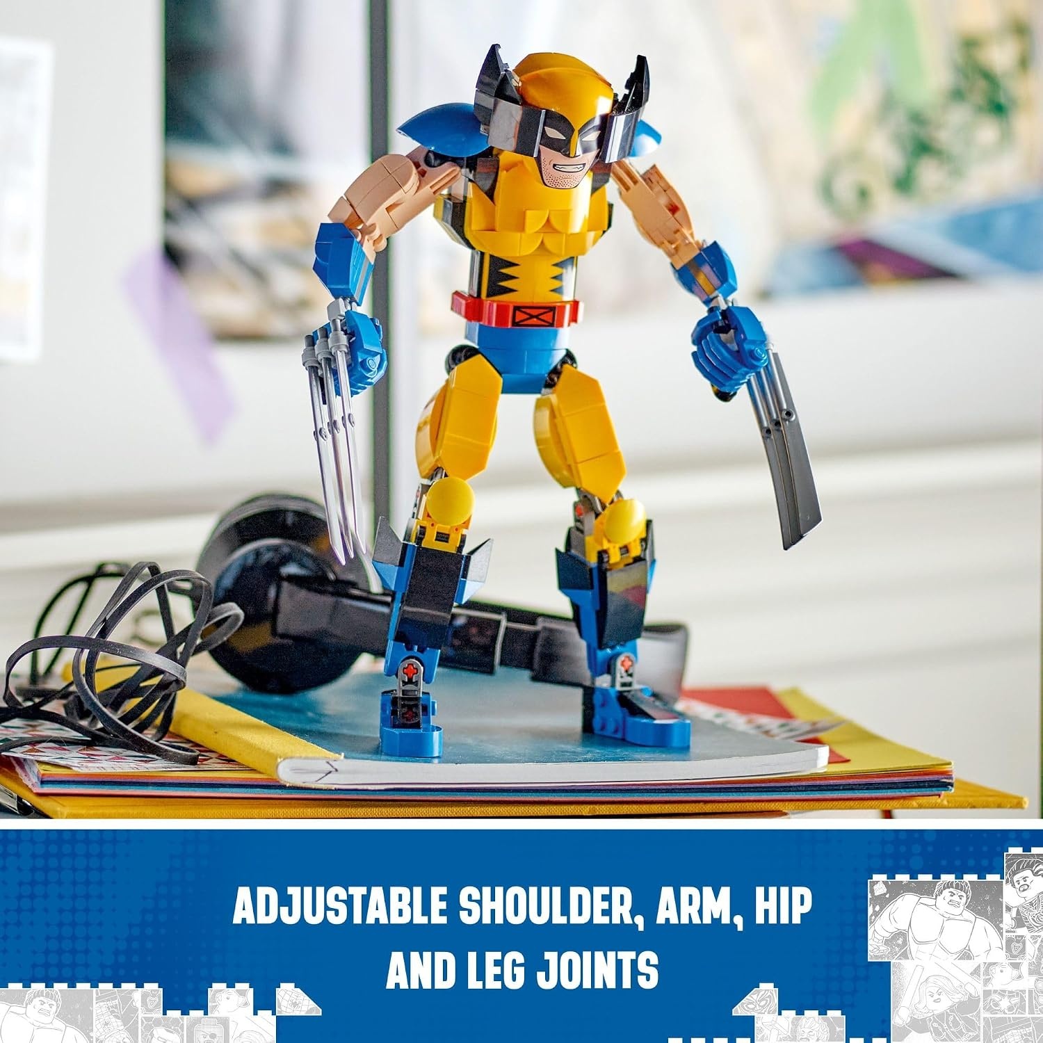 image:imageLEGO Marvel Wolverine Construction Figure 76257 Buildable Marvel Action Figure Fully Jointed Marvel Collectible with 6 Claw Elements for Play and Display XMen Super Hero Gift for Kids Ages 812
