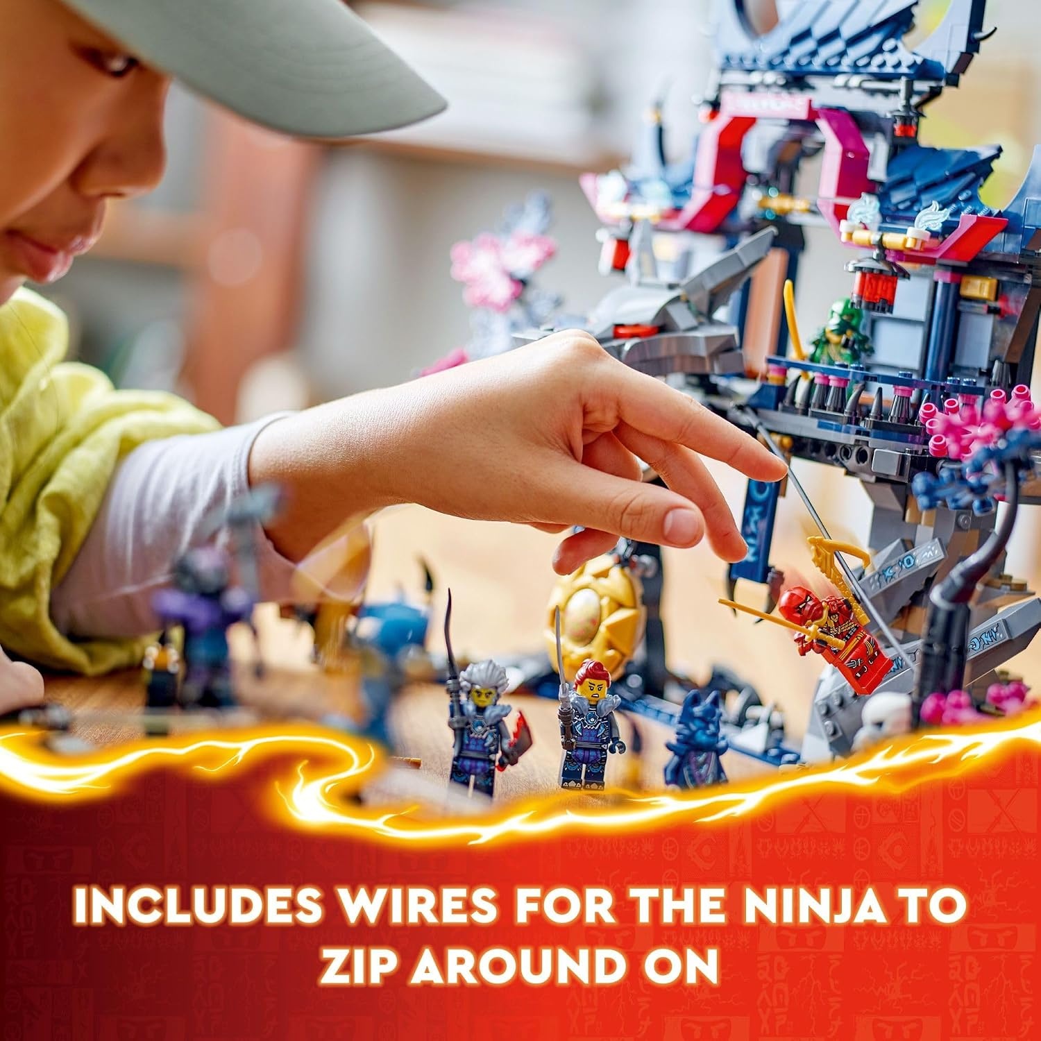 image:imageLEGO Ninjago Wolf Mask Shadow Dojo Building Toy Pretend Play Ninja Figures amp Playset Toys for Boys amp Girls Ages 9 Years W 8 Minifigures 71813