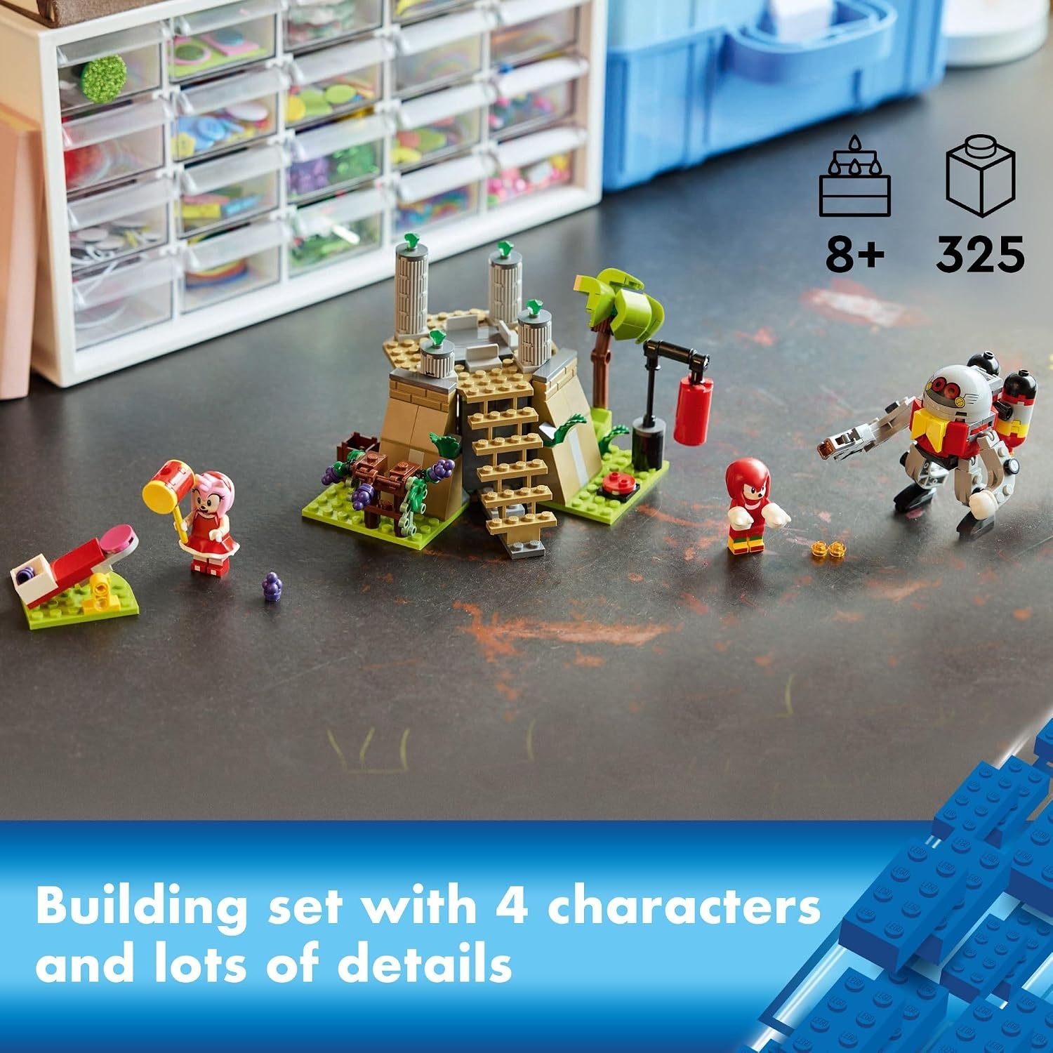 image:imageLEGO Sonic The Hedgehog Knuckles and The Master Emerald Shrine Collectible Video Game Toy Building Set Comes with 2 Sonic Action Figures Gamer Gift for Boys and Girls Ages 8 and Up 76998