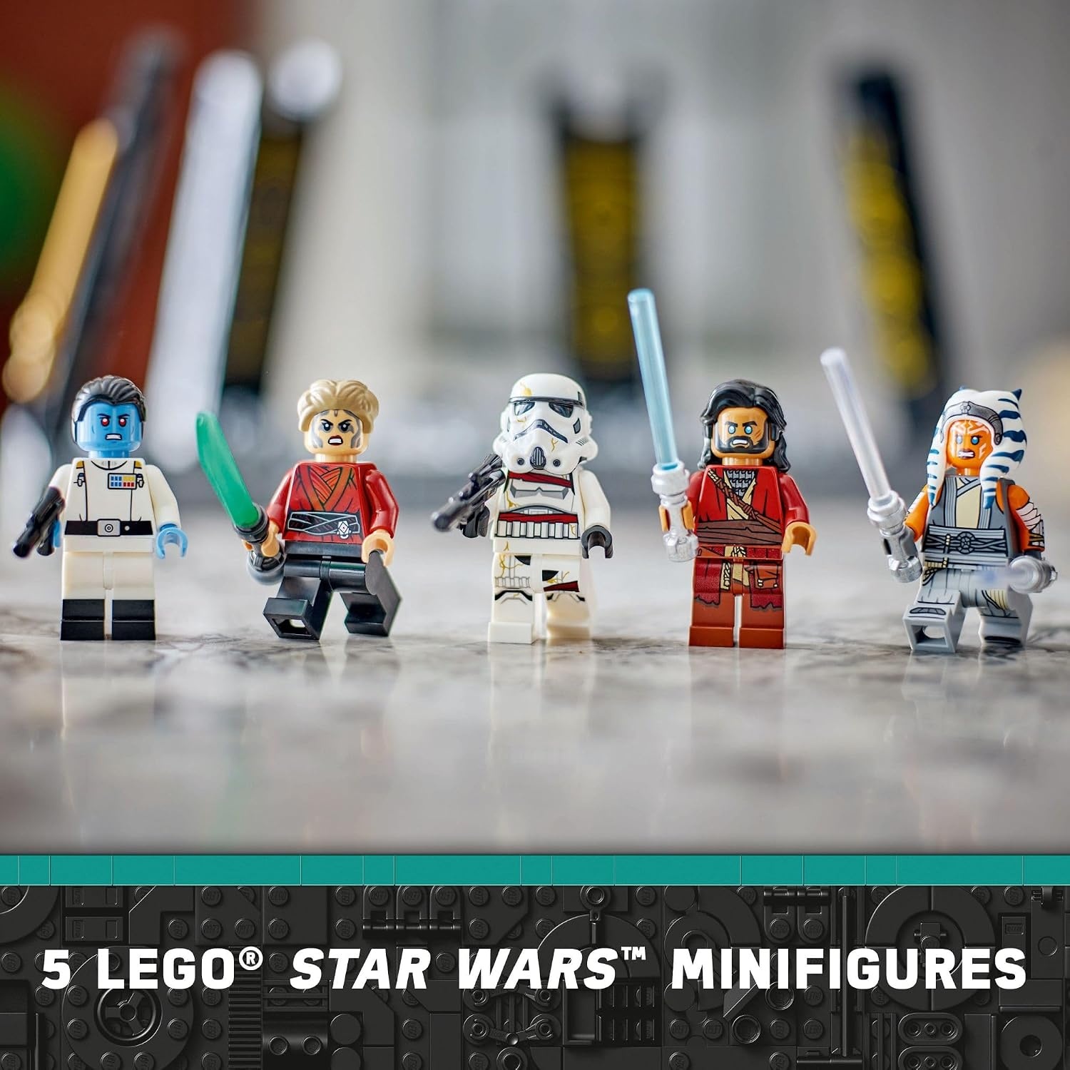 image:imageLEGO Star Wars Ahsoka Tanos Duel on Peridea Building Toy for Kids Collectible Toy with 5 Star Wars Minifigures Including Grand Admiral Thrawn amp Ahsoka Fun Gift for 8 Year Old Boys amp Girls 75385