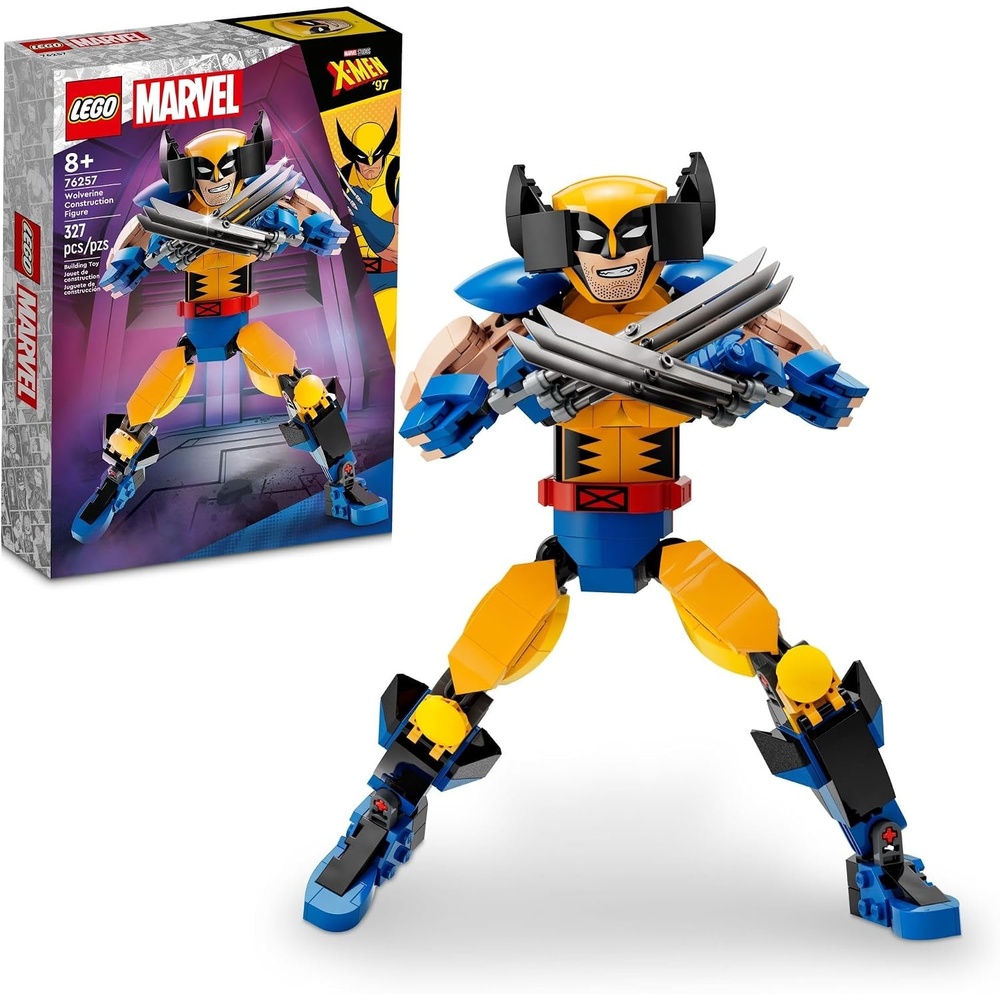 image:imageLEGO Marvel Wolverine Construction Figure 76257 Buildable Marvel Action Figure Fully Jointed Marvel Collectible with 6 Claw Elements for Play and Display XMen Super Hero Gift for Kids Ages 812