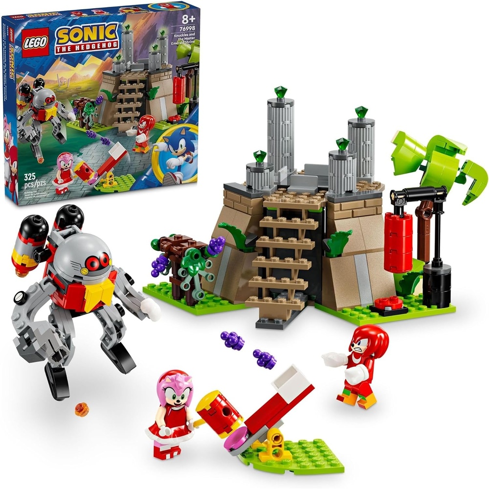 image:imageLEGO Sonic The Hedgehog Knuckles and The Master Emerald Shrine Collectible Video Game Toy Building Set Comes with 2 Sonic Action Figures Gamer Gift for Boys and Girls Ages 8 and Up 76998
