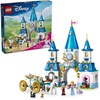 LEGO Disney Princess Cinderella’s Castle & Horse Carriage Playset – Princess Castle Building Toy for Kids, Girls and Boys, Ages 6+ – with 2 Minidolls – Gift Idea for Birthdays – 43275