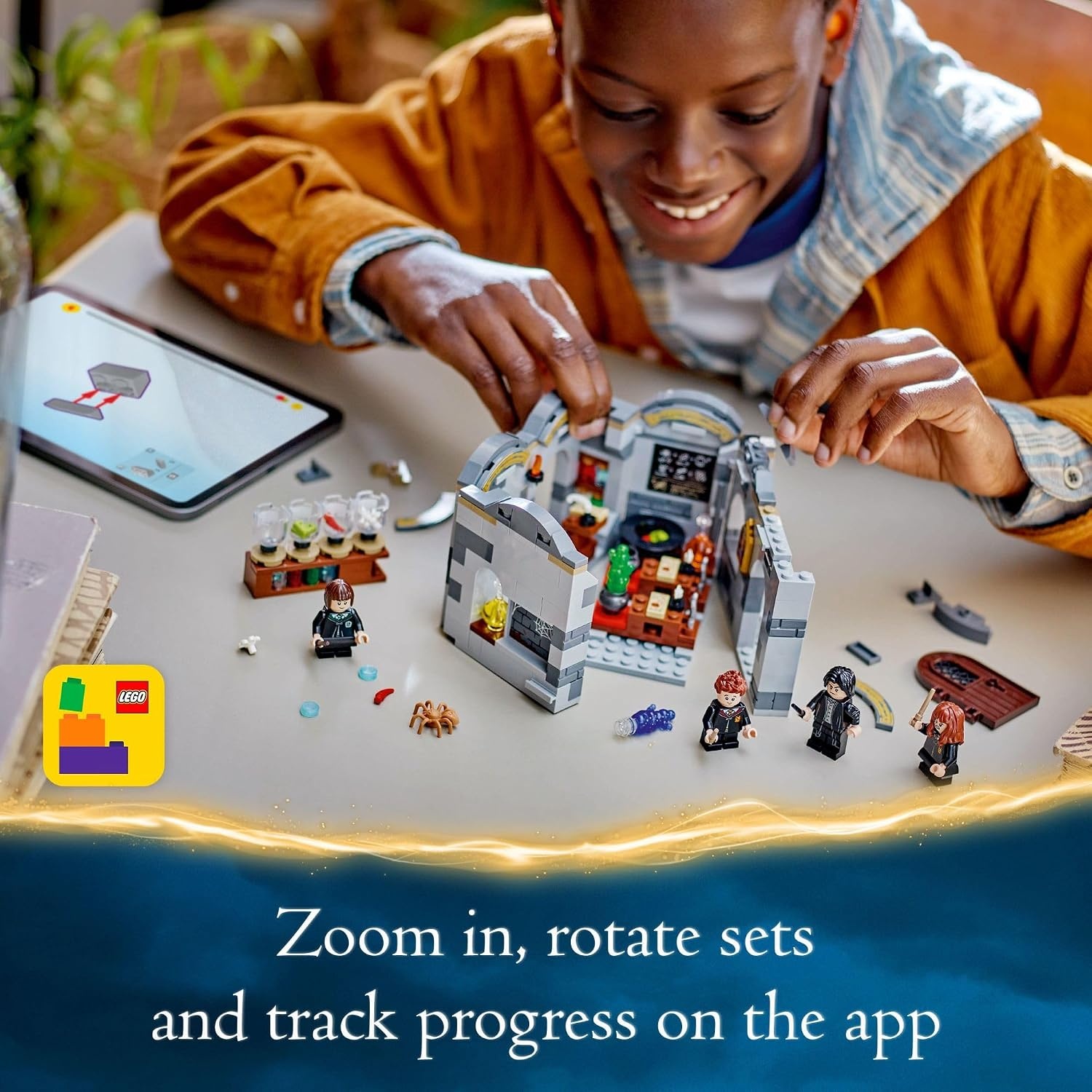 image:imageLEGO Harry Potter Hogwarts Castle Potions Class Building Set Harry Potter Toy for Boys amp Girls Age 8 Gift for Kids W 4 Minifigures 76431