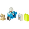 LEGO DUPLO Town Rescue Police Motorcycle 10967 Toy for Toddlers, Boys & Girls 2 Plus Years Old, with Police Officer and Dog Figure, Early Development Toys(Motorcycle Toy)