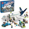 LEGO City Passenger Airplane Toy – Building Set for Boys & Girls, Ages 7+ – Educational Gift for Kids – W/Buildable Vehicle Toys & 9 Minifigures – 60367(Standard Packaging)
