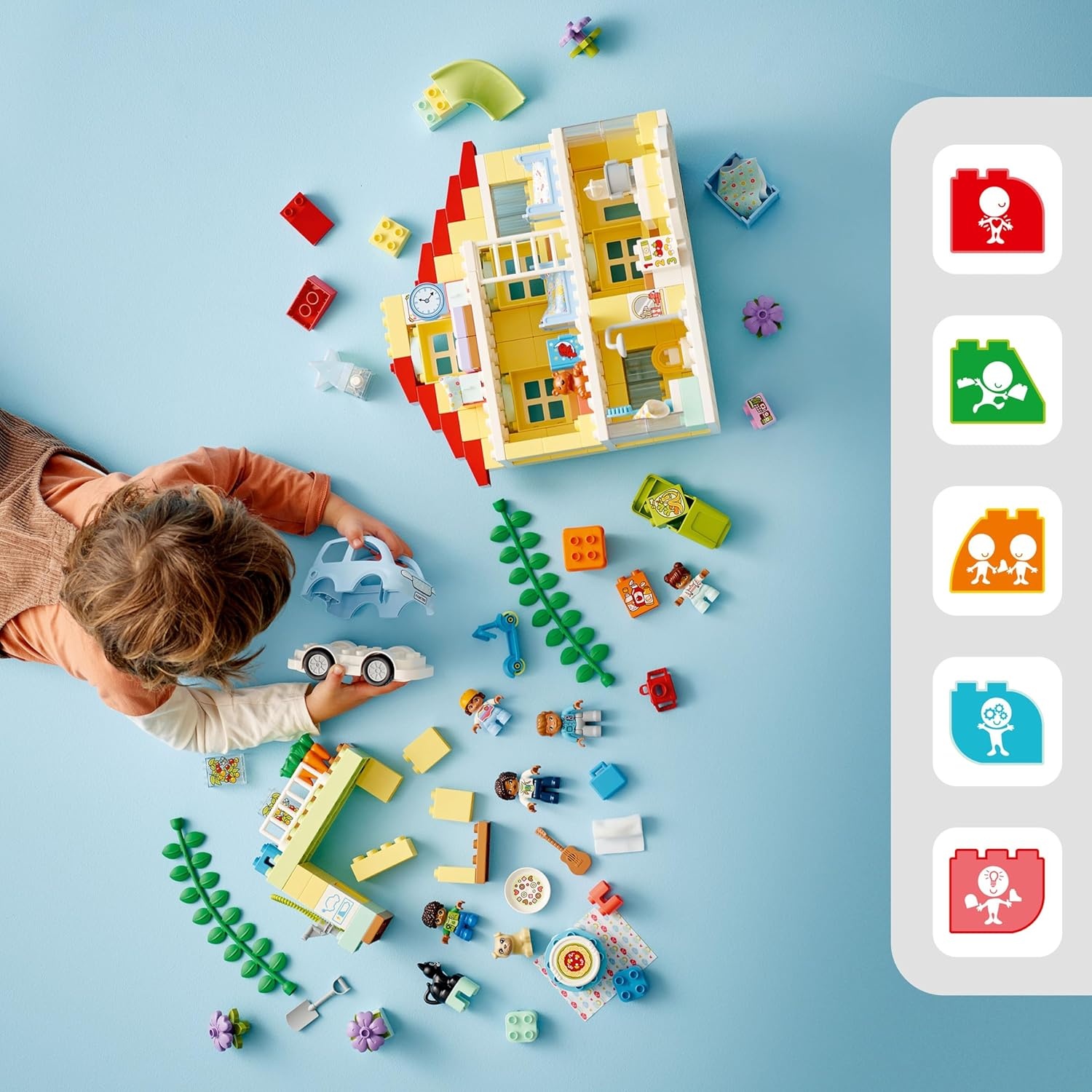 image:imageLEGO DUPLO Town 3 in 1 Family House 10994 Educational STEM Building Toy Set Gift for Christmas for Toddlers Ages 3 and Up Car Toy and 3 Floor House Lets The Whole Family Build Play and LearnStandard Packaging