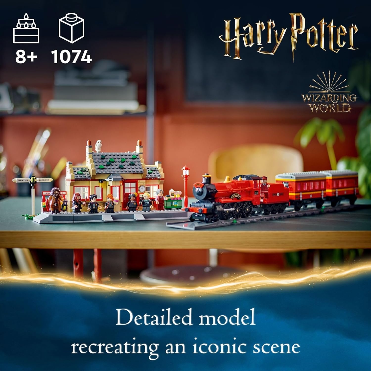 image:imageLEGO Harry Potter Hogwarts Express amp Hogsmeade Station Building Toy Pretend Play and Display Decor for Boys amp Girls Ages 8 Gift Idea for Birthdays 76423Standard Packaging