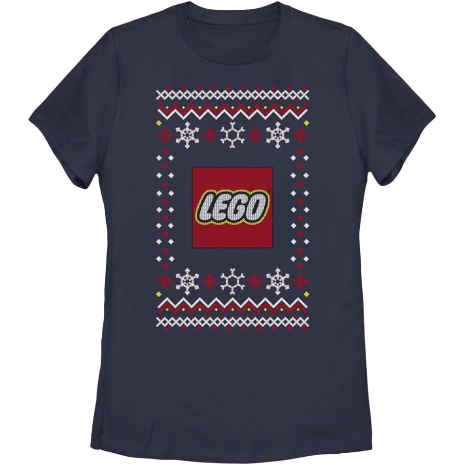 image:imageFifth Sun Womens Lego Ugly SweaterNavy Blue