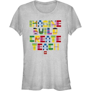 Fifth Sun Women’s Imagine Build Create Teach(Athletic Heather)