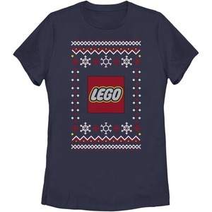 Fifth Sun Women’s Lego Ugly Sweater(Navy Blue)