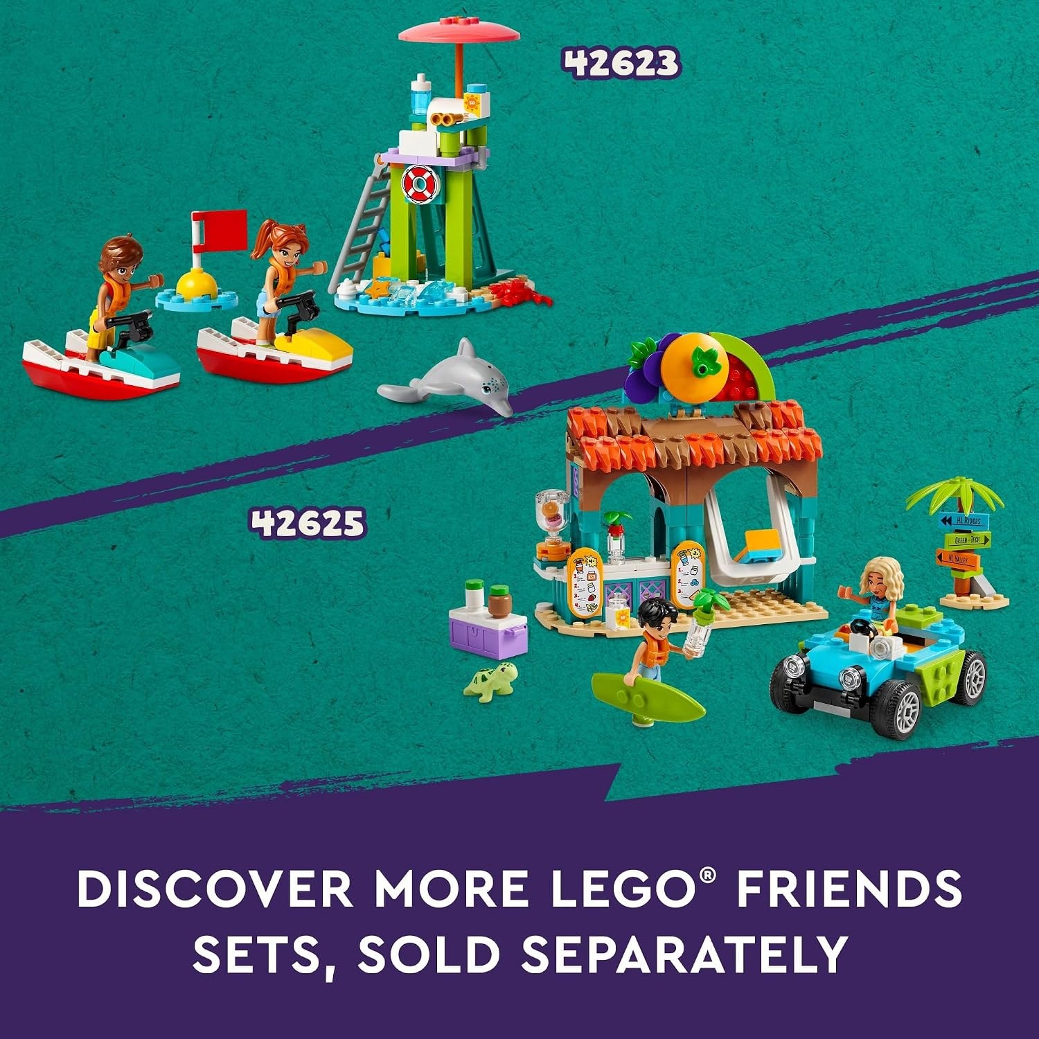 image:imageLEGO Friends Heartlake City Water Park Building Toy Pretend Play Toy Figures amp Playsets for Girls amp Boys Ages 8 Years Gift for Kids WMiniDolls 42630